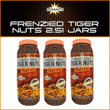 DYNAMITE BAITS FRENZIED TIGER NUTS 2.5L JARS | NEW - CARP FISHING BAITS