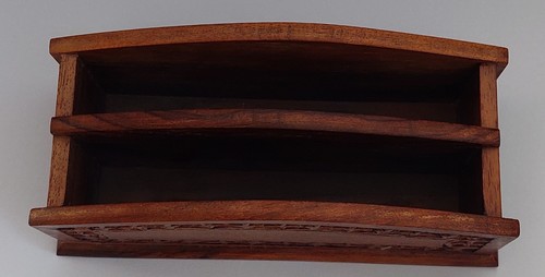 Vintage wooden two slot letter - wooden, two-slot