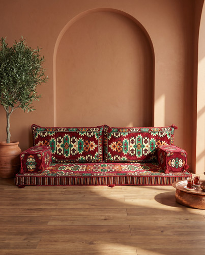 Three seater majlis floor sofa - floor,