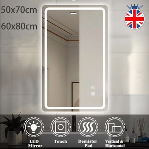 Illuminated bathroom mirror - bathroom,