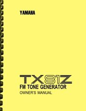 Yamaha TX81Z FM Tone Generator OWNER'S MANUAL 