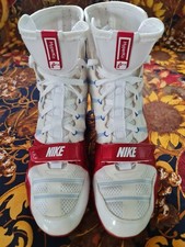 Nike Hyper KO Boxing Boots White/Red Size 5 Limited Edition - new
