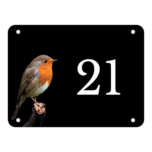 Personalised aluminium robin - personalised,
