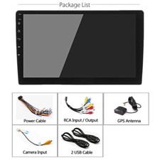 Single Din Android8.1 10" Car Stereo Radio GPS Navigation WiFi DAB Mirror Link