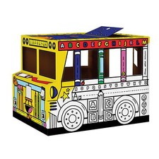 Cardboard Playhouse Colour Your Own Childrens Playbus