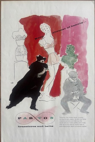 Vintage partos girdle advert - partos,