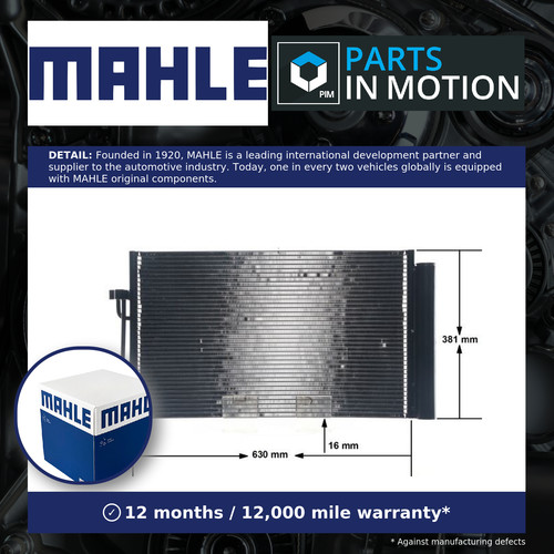 Air con condenser fits - condenser,