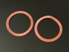 Pair of Fibre (C.N.A.F.) Washers/Gaskets for 63mm Miners Lamp Glass