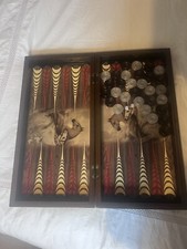 Wooden Backgammon Set handmade board Game, Real Art, Persian Art