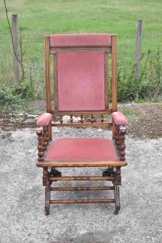 Antique vintage wooden rocking - wooden,