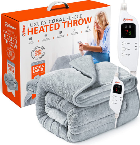 Heated throw blanket - blanket, electric