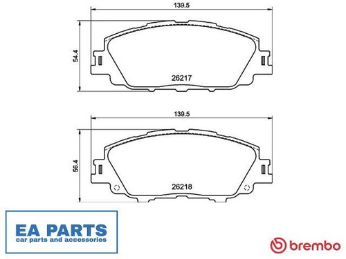 Brake pad set - pad, for
