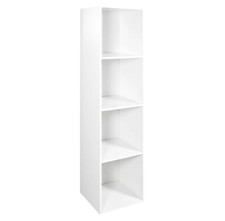 4 Cube Storage Unit Bookcase Wooden Storage Cabinets Book Shelf Display Unit