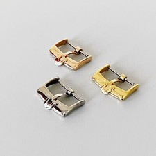 New 14mm 16mm 18mm 20mm Stainless Steel Watch Strap Buckle For Omega Silver Gold