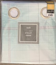 Dunelm Mint Green Checked