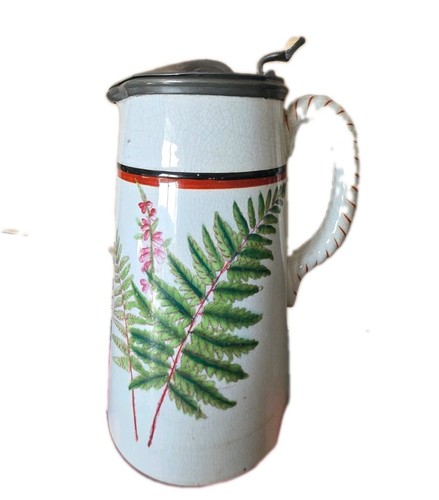 Antique victorian tankard with - victorian,