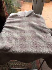 Ladies oversized fleece hoodie