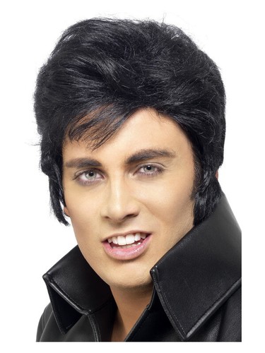 Elvis wig black - elvis,