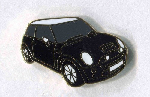 Black mini motor car lapel - mini,