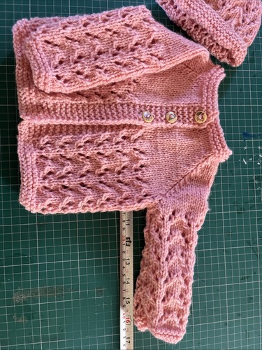 Hand knitted dusky pink - hand,