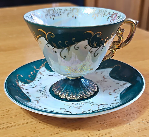 Floral tea cup - tea,