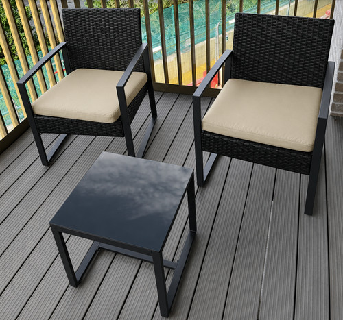 Seater garden bistro set - 2,