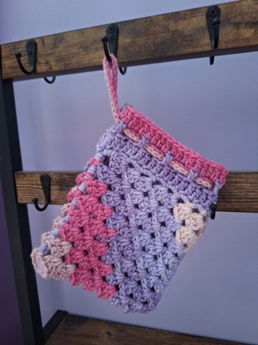 Crochet drawstring bag 16cm - crochet,