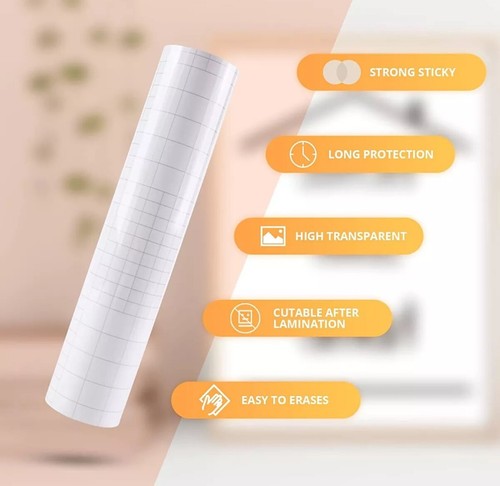 33cm clear self adhesive - 3m,