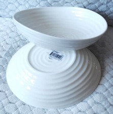 SOPHIE CONRAN for Portmeirion two CEREAL BOWLS 7" white Never Used New!