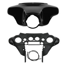 Black Batwing Inner Outer Fairing Fit For Harley Street Electra Glide 1996-2013