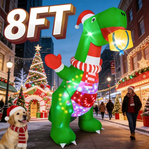8ft inflatable dinosaur - 8ft,