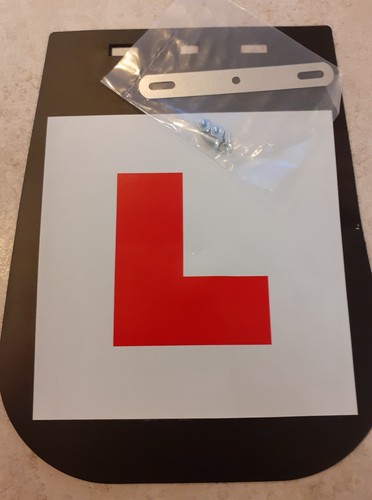 Mudflap large with plate - large, &