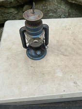 Vintage Chalwyn  Tropic Kerosene Lantern 10" H Blue " made in England"