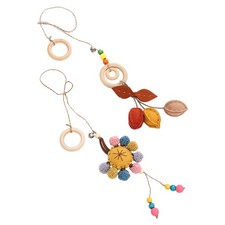 2PCS Cage Hanging Toy Funny Cat Kick Toy Lovely Catnip Interactive Cage Toy