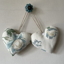 Pair of Heart Hangers in Laura