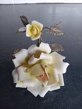 Vintage Capodimonte Yellow And