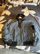 Blue Diesel Bomber Jacket With