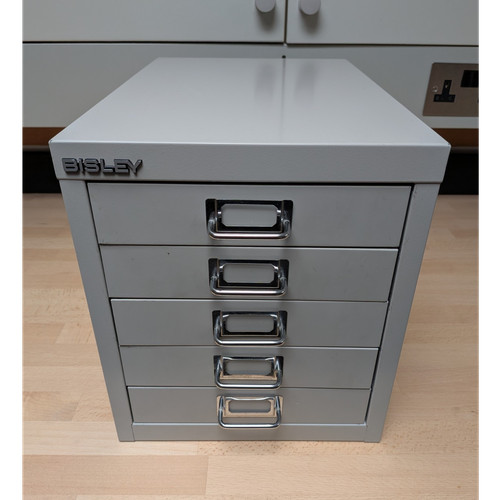 Bisley drawer steel desktop - 5-drawer,