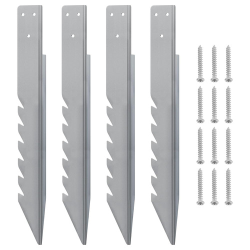 4pcs fence post - fence, ground
