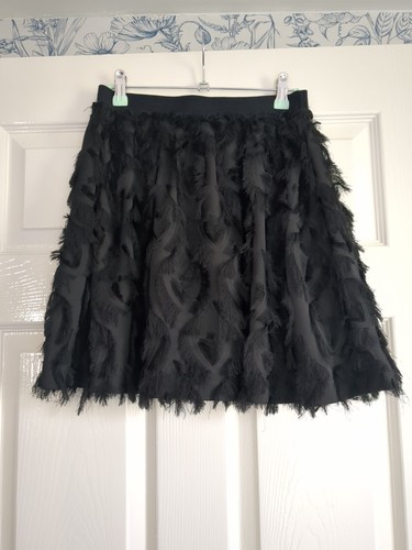 Black short skirt with - short,
