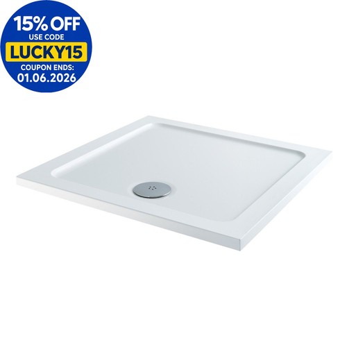Modern square shower tray - modern,