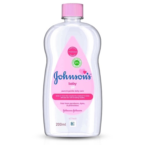 Johnsons baby oil 200ml - oil,