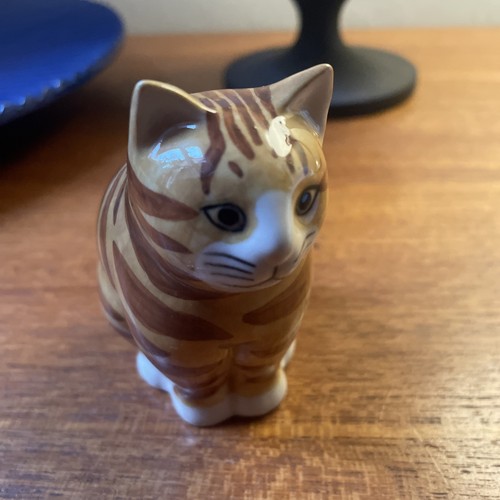 Quail pottery 8cm cat - pottery,