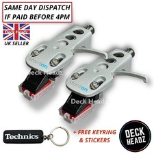 2 x Stanton Headshell With Moving Magnet Cartridge & Diamond Stylus + FREE GIFTS