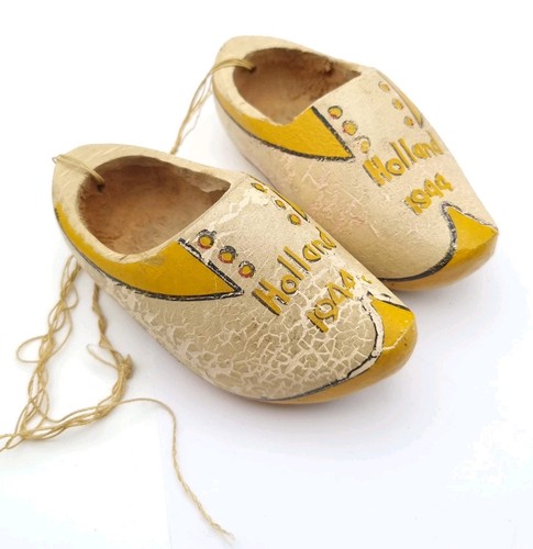 Vintage dutch wooden shoes - vintage,