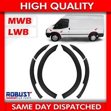 WHEEL ARCHES FENDER FLARE BLACK ABS PLASTIC FOR FORD TRANSIT MK7 (2006-2014)