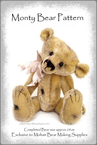 Ooak mohair teddy bear sewing - mohair,