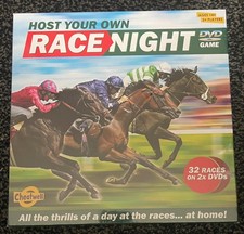 New Host Your Own Race Night DVD Game Still in Cellophane by Cheatwell Games