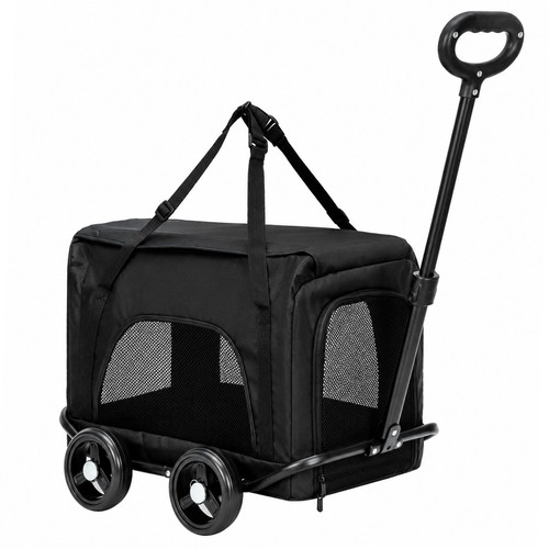 Foldable pet stroller - 2-in-1,