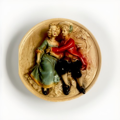 Vintage chalkware romantic - “vintage,